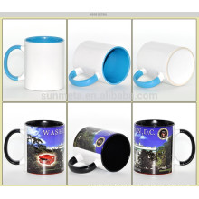 best selling items for sublimation, handle and inner color coffee mug